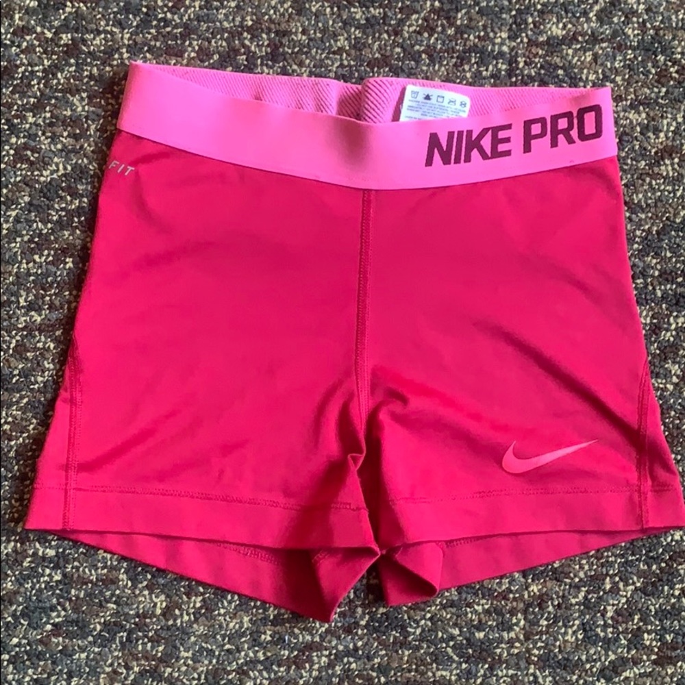 Pink slightly worn Nike Pro spandex